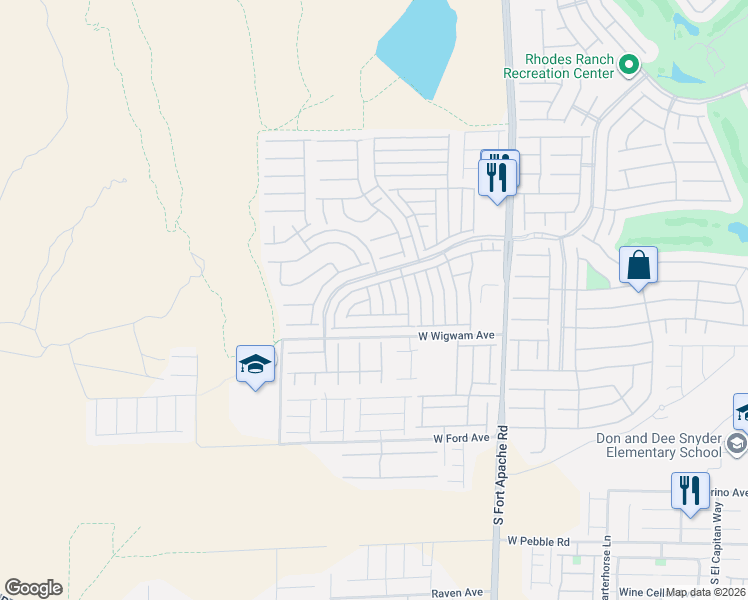 map of restaurants, bars, coffee shops, grocery stores, and more near 718 Thornford Street in Las Vegas