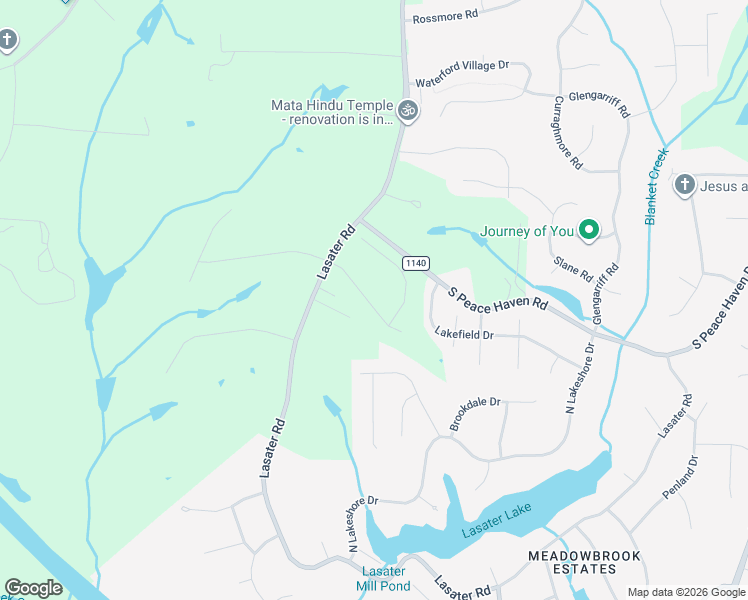 map of restaurants, bars, coffee shops, grocery stores, and more near 1639 Ashmead Lane in Clemmons