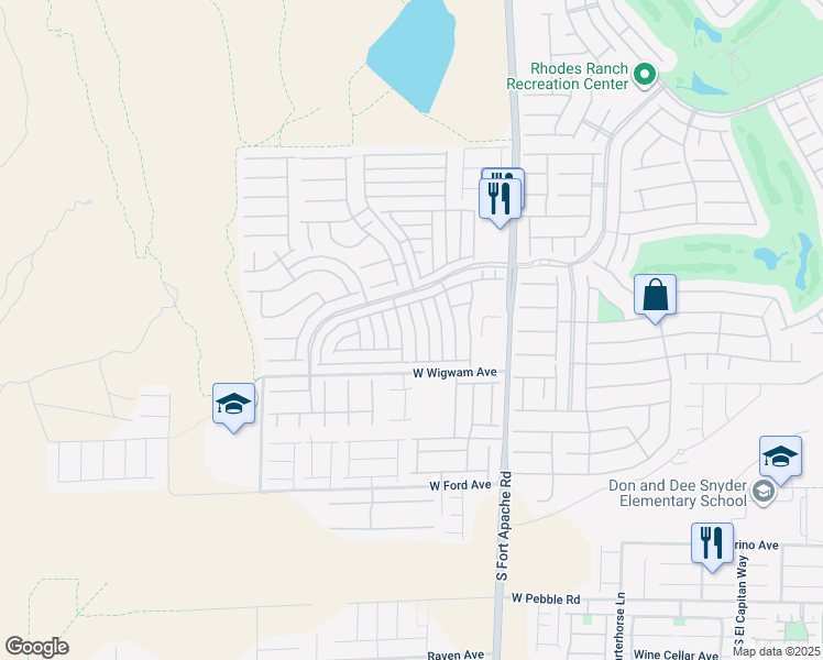 map of restaurants, bars, coffee shops, grocery stores, and more near 717 Jewel Tower Street in Las Vegas