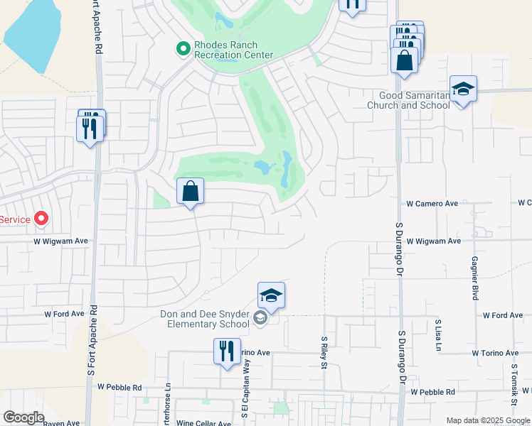 map of restaurants, bars, coffee shops, grocery stores, and more near 31 Bay Course Court in Las Vegas