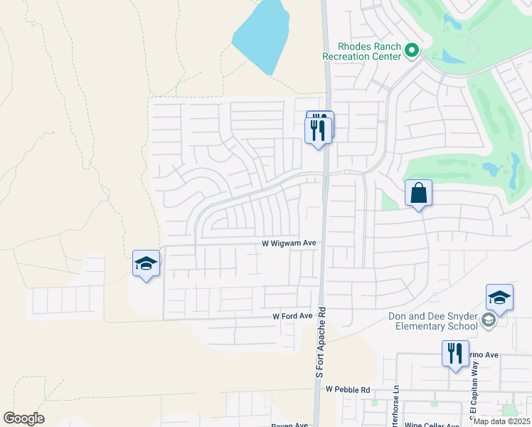 map of restaurants, bars, coffee shops, grocery stores, and more near 712 Jewel Tower Street in Las Vegas