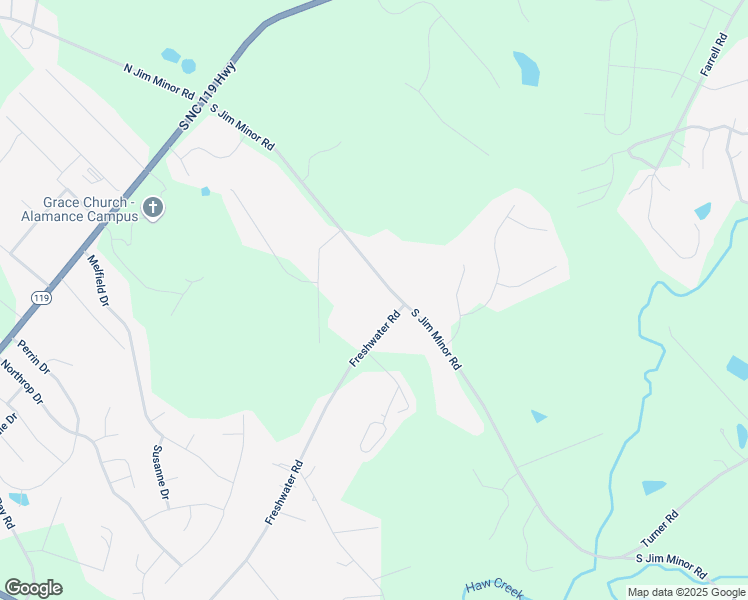 map of restaurants, bars, coffee shops, grocery stores, and more near 2449 S Jim Minor Rd in Mebane
