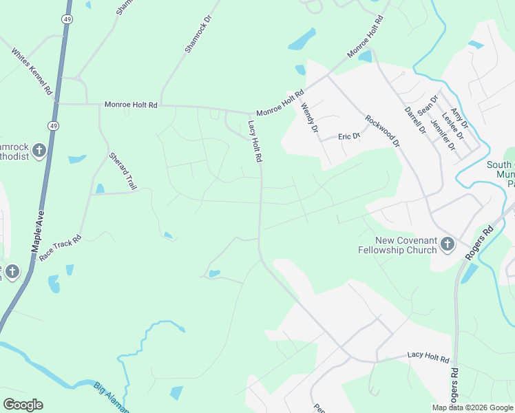 map of restaurants, bars, coffee shops, grocery stores, and more near 1738 Carter Daniel Drive in Graham