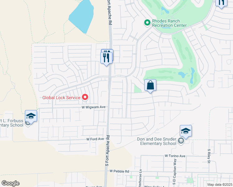 map of restaurants, bars, coffee shops, grocery stores, and more near 352 Dandelion Brook Court in Las Vegas