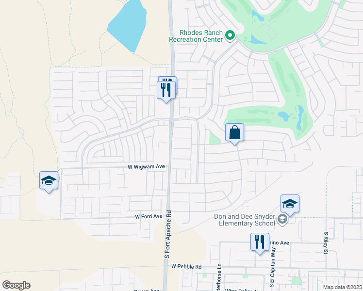 map of restaurants, bars, coffee shops, grocery stores, and more near 352 Dandelion Brook Court in Las Vegas