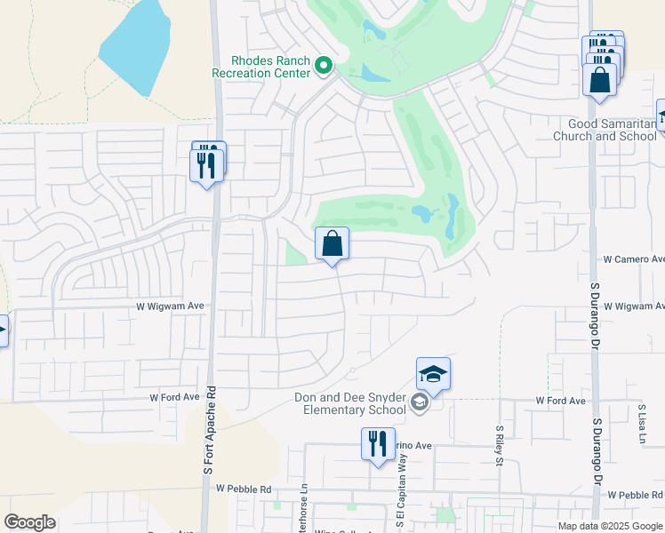 map of restaurants, bars, coffee shops, grocery stores, and more near 141 Honors Course Drive in Las Vegas