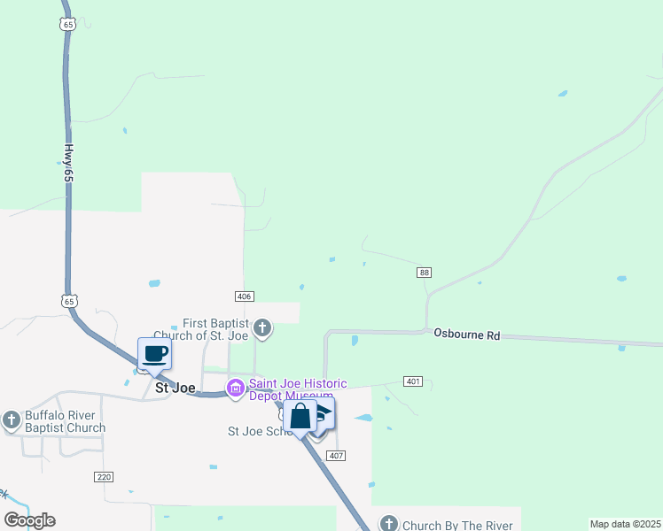 map of restaurants, bars, coffee shops, grocery stores, and more near in Saint Joe