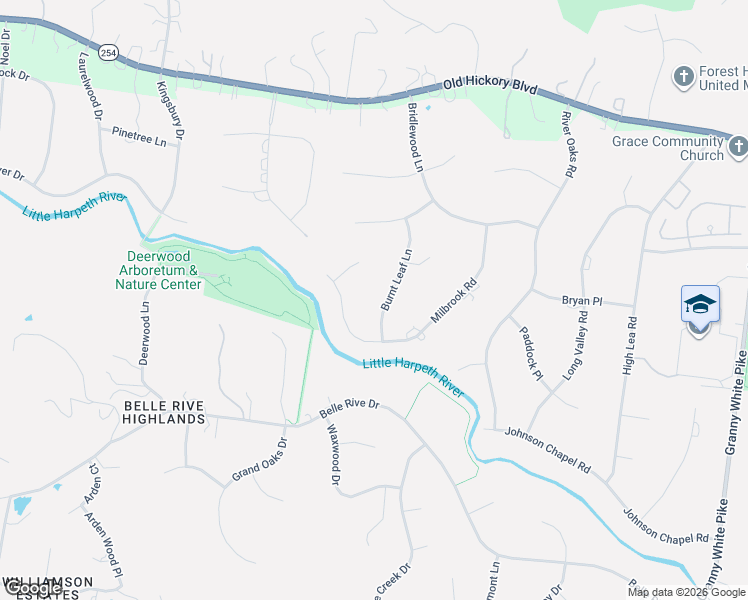 map of restaurants, bars, coffee shops, grocery stores, and more near 215 Burnt Leaf Lane in Brentwood