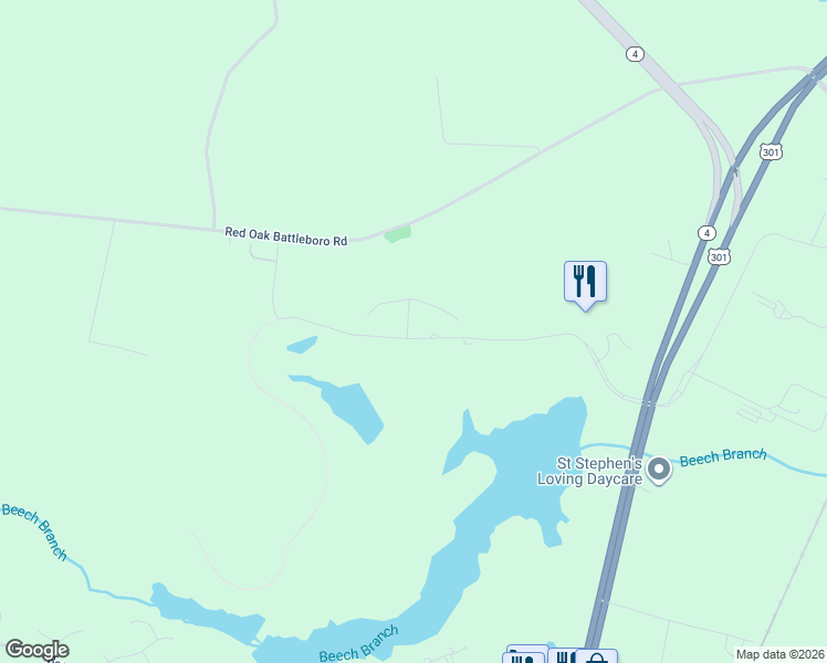 map of restaurants, bars, coffee shops, grocery stores, and more near 417 Belmont Lake Drive in Rocky Mount