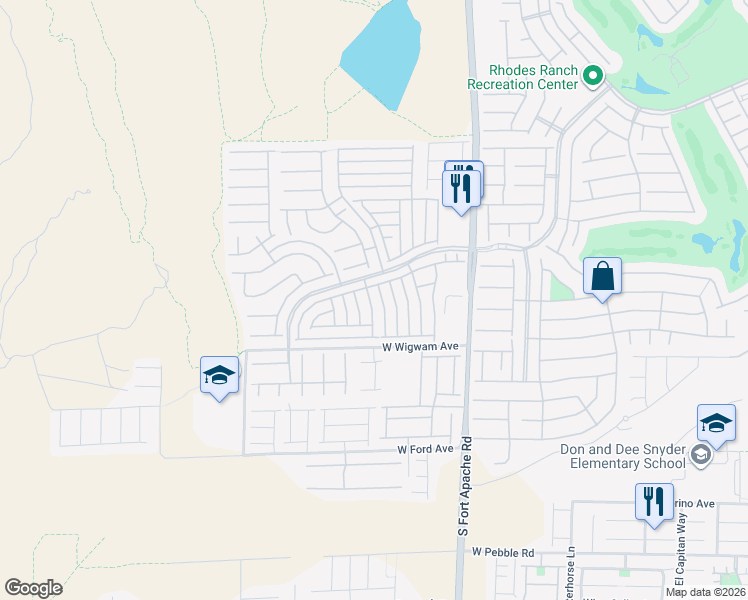 map of restaurants, bars, coffee shops, grocery stores, and more near 698 Iron Bridge Street in Las Vegas