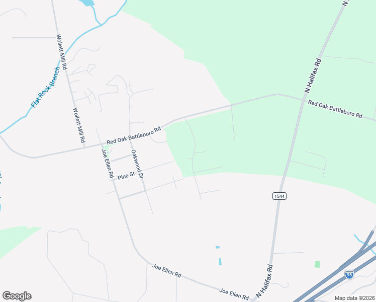 map of restaurants, bars, coffee shops, grocery stores, and more near 5357 Red Oak Battleboro Road in Nash County