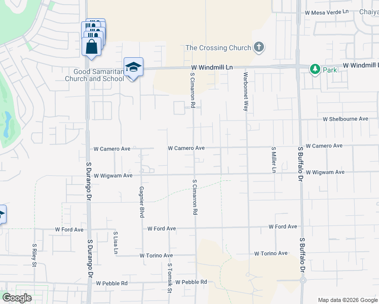 map of restaurants, bars, coffee shops, grocery stores, and more near 8220 West Wigwam Avenue in Las Vegas