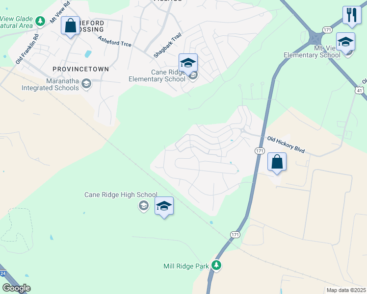 map of restaurants, bars, coffee shops, grocery stores, and more near 1420 Sprucedale Drive in Nashville