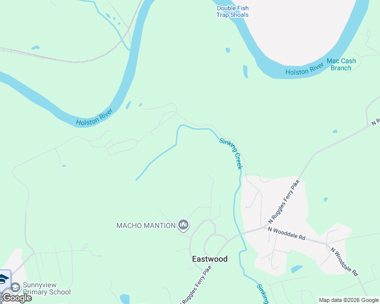 map of restaurants, bars, coffee shops, grocery stores, and more near 420 Ranger Lane in Knoxville