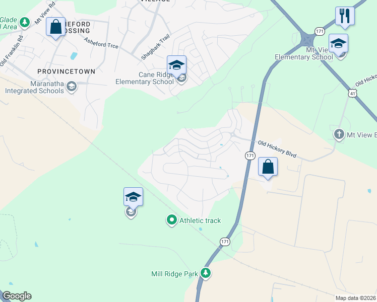 map of restaurants, bars, coffee shops, grocery stores, and more near 2328 Preserve Circle in Nashville