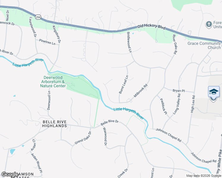 map of restaurants, bars, coffee shops, grocery stores, and more near 215 Burnt Leaf Lane in Brentwood