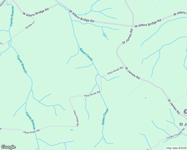 map of restaurants, bars, coffee shops, grocery stores, and more near 270 Pilot Knob Road in Greeneville