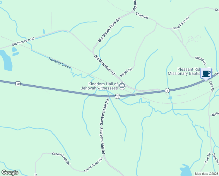 map of restaurants, bars, coffee shops, grocery stores, and more near 415 Old Bruceton Rd in Bruceton