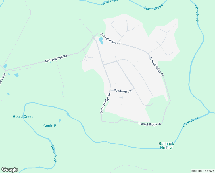 map of restaurants, bars, coffee shops, grocery stores, and more near 407 Sunset Ridge Drive in Crossville