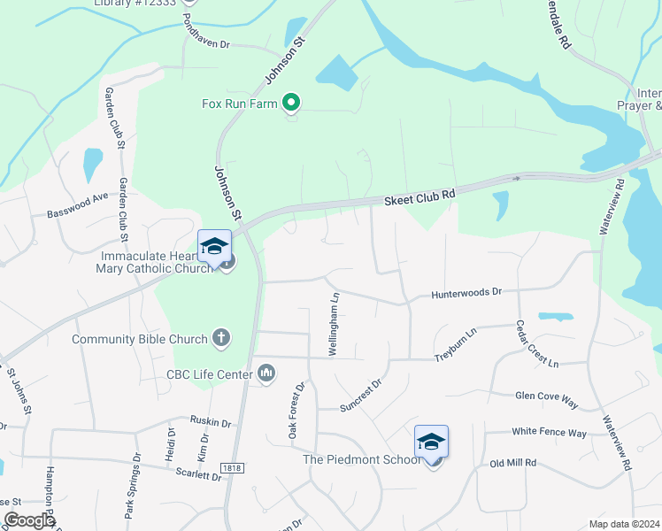 map of restaurants, bars, coffee shops, grocery stores, and more near 1703 Glenn Meade Drive in High Point
