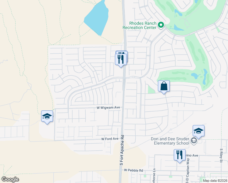 map of restaurants, bars, coffee shops, grocery stores, and more near 684 Magrath Street in Las Vegas