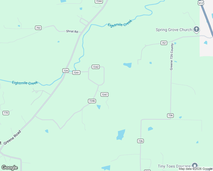 map of restaurants, bars, coffee shops, grocery stores, and more near 2751 Greene 7242 Road in Paragould