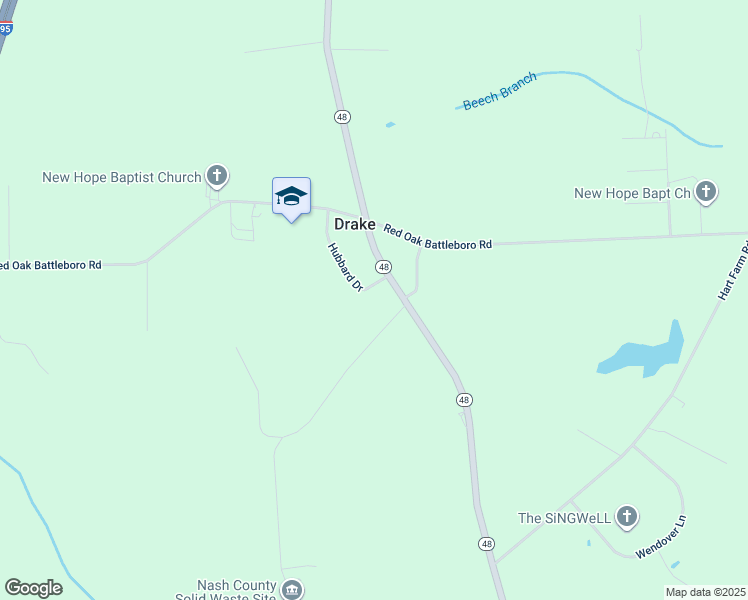 map of restaurants, bars, coffee shops, grocery stores, and more near in Rocky Mount