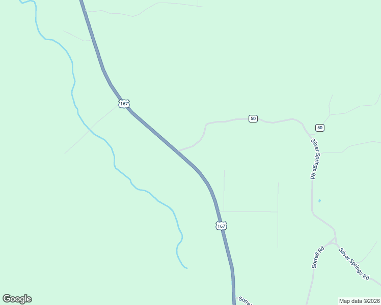 map of restaurants, bars, coffee shops, grocery stores, and more near 1563 U.S. 167 in Evening Shade