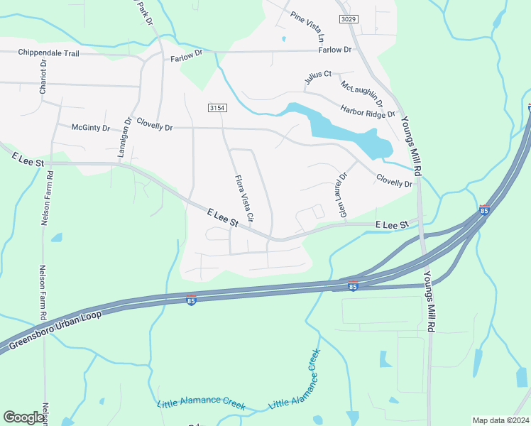 map of restaurants, bars, coffee shops, grocery stores, and more near 2448 Watkins Grove Point in Greensboro