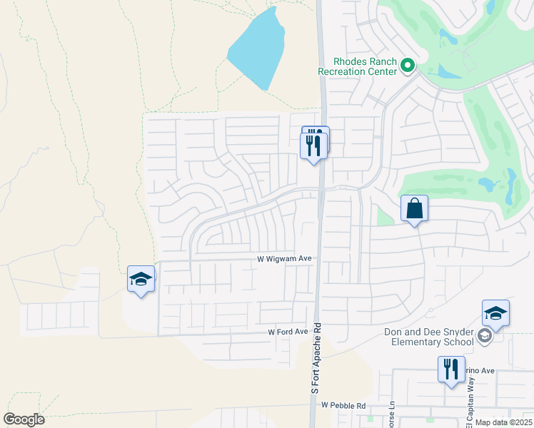 map of restaurants, bars, coffee shops, grocery stores, and more near 654 Loughton Street in Las Vegas