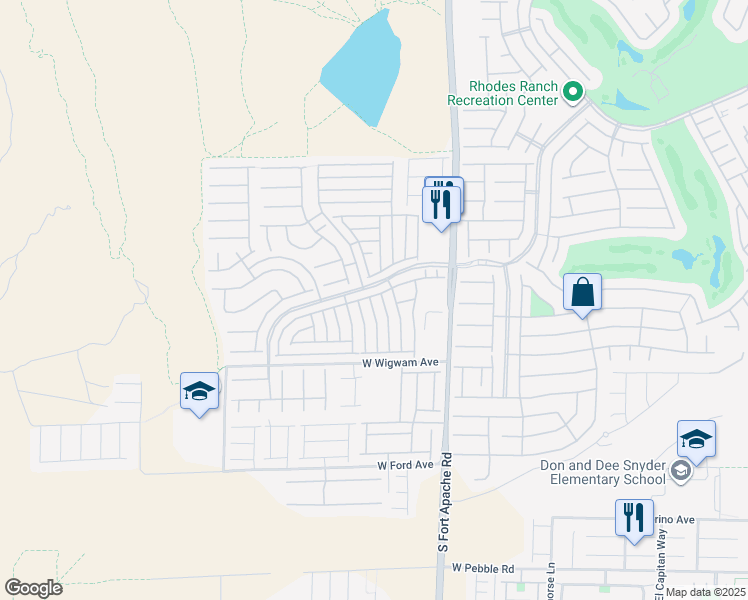 map of restaurants, bars, coffee shops, grocery stores, and more near 654 Loughton Street in Las Vegas