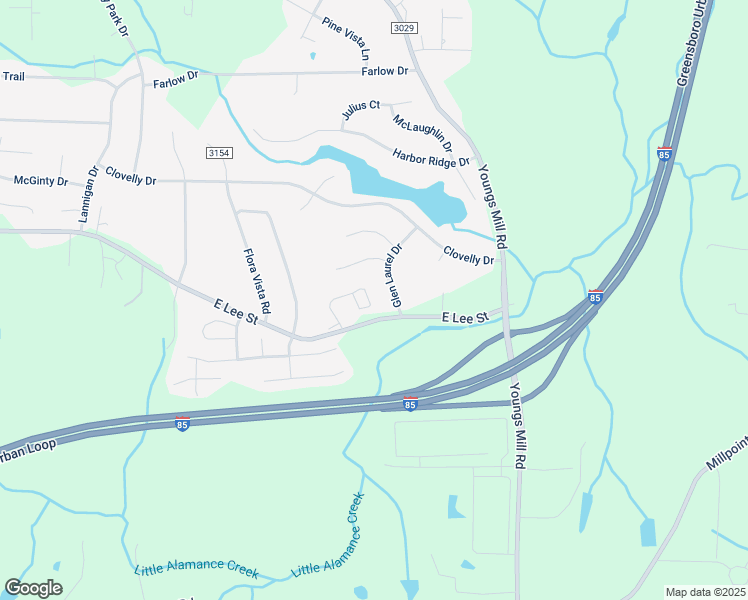 map of restaurants, bars, coffee shops, grocery stores, and more near 143 Chestnut Bend Drive in Greensboro