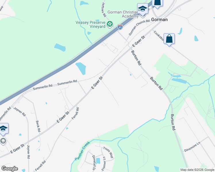 map of restaurants, bars, coffee shops, grocery stores, and more near 2608 Bullock Road in Durham