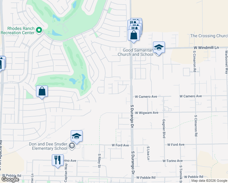 map of restaurants, bars, coffee shops, grocery stores, and more near 8372 Brimson Street in Las Vegas