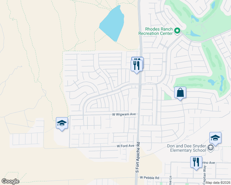 map of restaurants, bars, coffee shops, grocery stores, and more near 536 Haunts Walk Avenue in Las Vegas