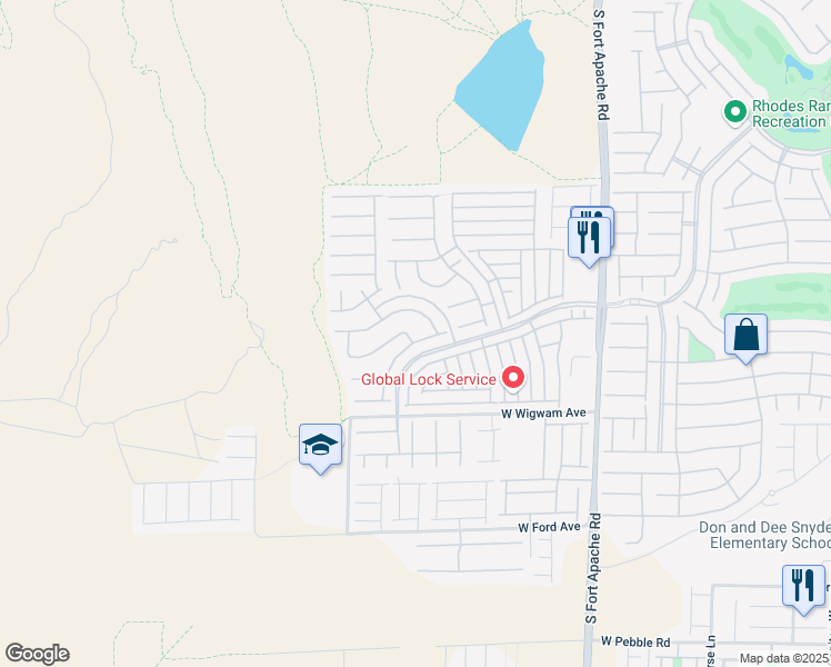 map of restaurants, bars, coffee shops, grocery stores, and more near 710 Canary Wharf Drive in Las Vegas