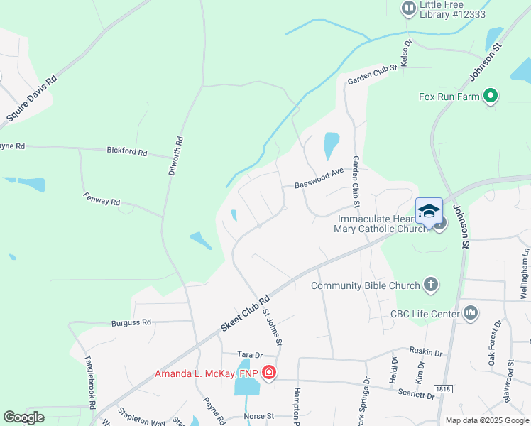 map of restaurants, bars, coffee shops, grocery stores, and more near 4003 Meadow Valley Drive in High Point