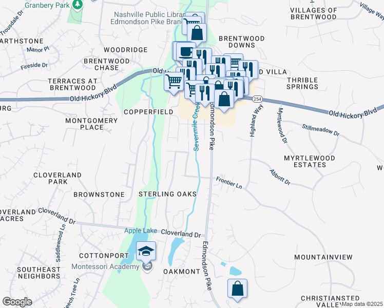 map of restaurants, bars, coffee shops, grocery stores, and more near 5928 Westheimer Drive in Brentwood