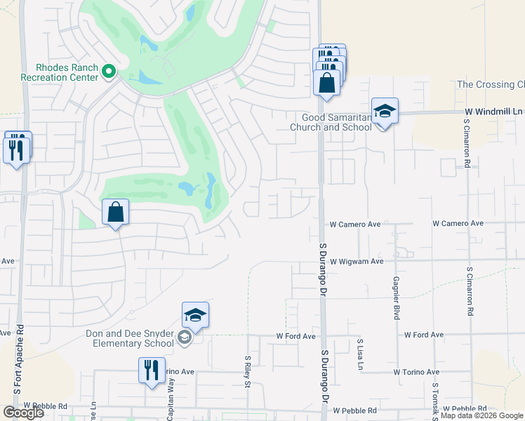 map of restaurants, bars, coffee shops, grocery stores, and more near 674 Fynn Valley Drive in Las Vegas