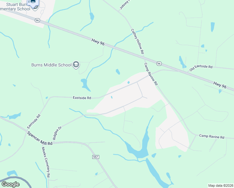 map of restaurants, bars, coffee shops, grocery stores, and more near 275 Eastside Road in Burns