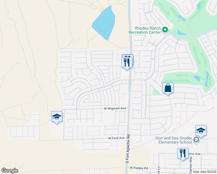 map of restaurants, bars, coffee shops, grocery stores, and more near 536 Haunts Walk Avenue in Las Vegas