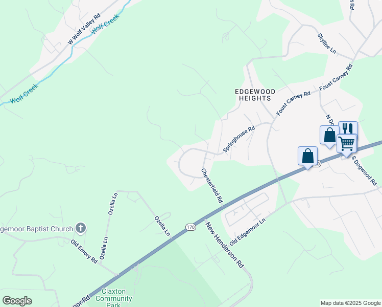 map of restaurants, bars, coffee shops, grocery stores, and more near 317 Sherwood Estates Circle in Clinton