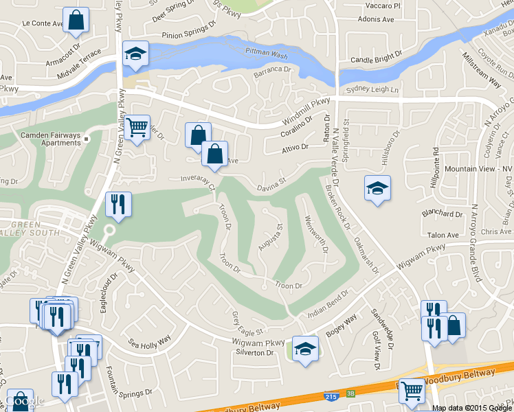 map of restaurants, bars, coffee shops, grocery stores, and more near 164 Augusta Street in Henderson