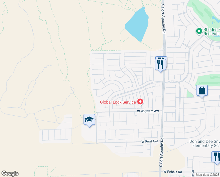map of restaurants, bars, coffee shops, grocery stores, and more near 710 Canary Wharf Drive in Las Vegas