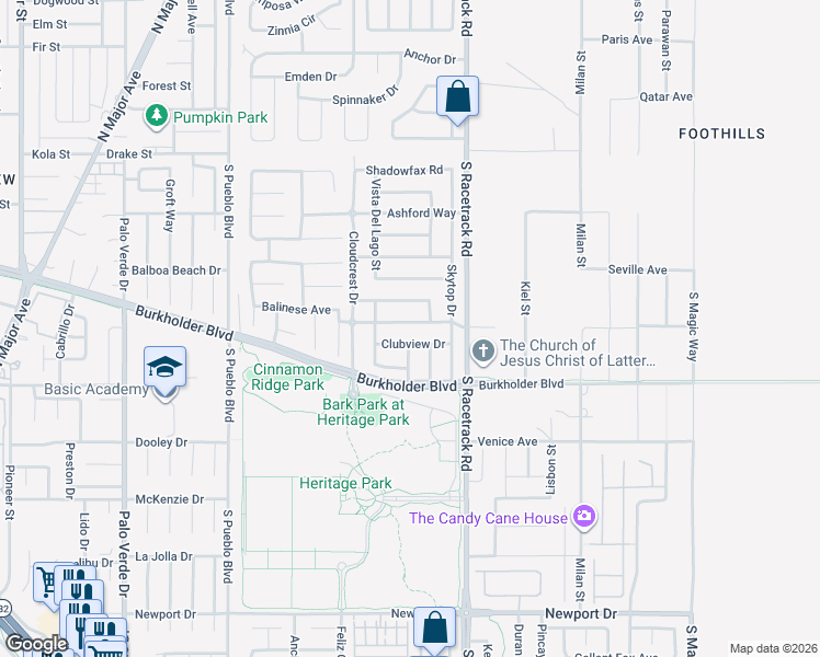 map of restaurants, bars, coffee shops, grocery stores, and more near 923 Highland Trails Avenue in Henderson