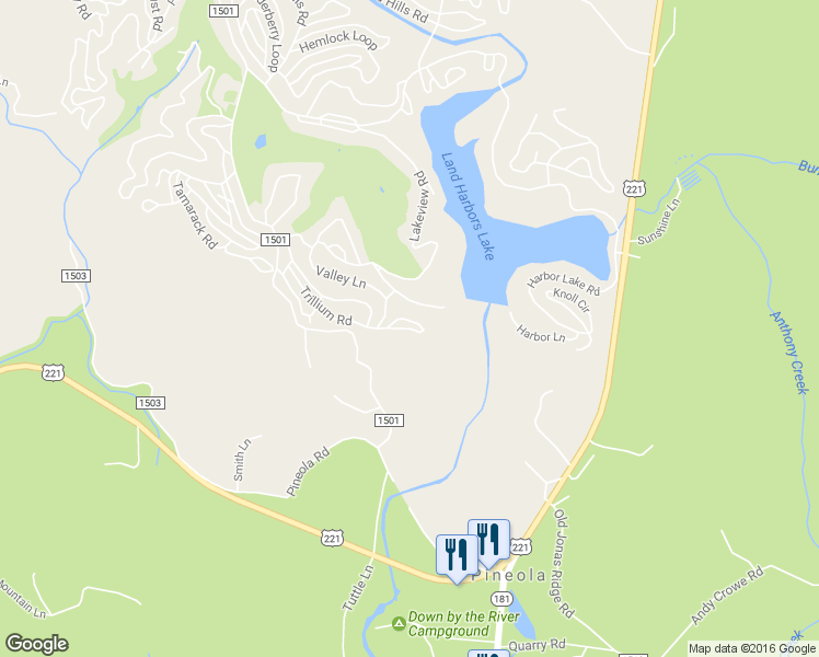 map of restaurants, bars, coffee shops, grocery stores, and more near 46 Park Loop in Newland