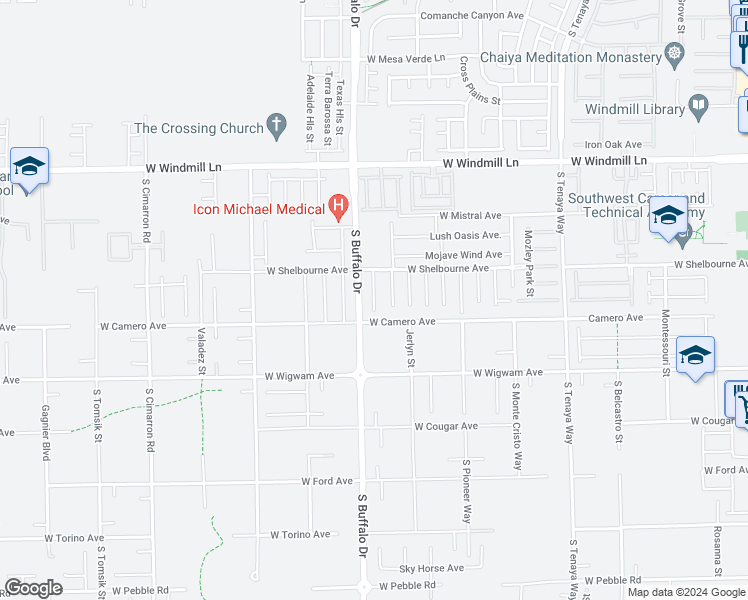 map of restaurants, bars, coffee shops, grocery stores, and more near 8377 Sonora Del Sol Street in Las Vegas