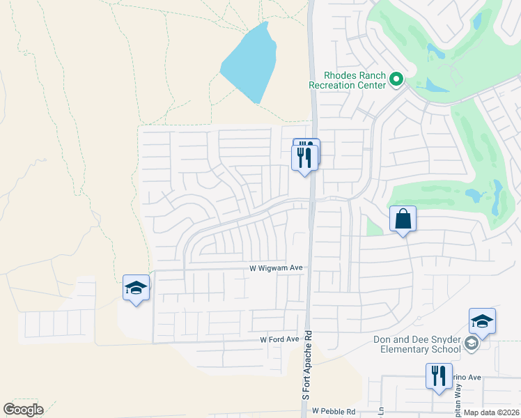 map of restaurants, bars, coffee shops, grocery stores, and more near 533 Warminster Avenue in Las Vegas