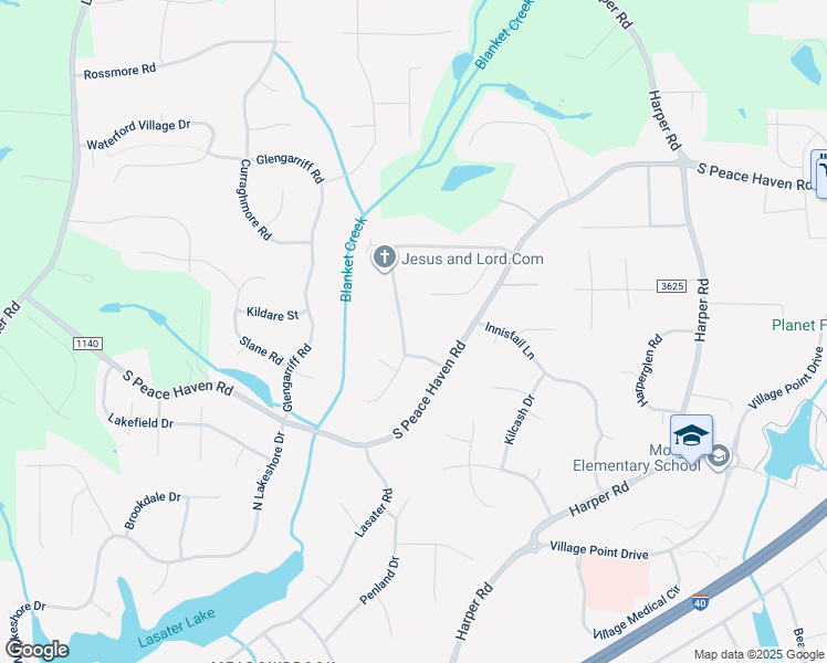 map of restaurants, bars, coffee shops, grocery stores, and more near 1384 Glen Oaks Road in Clemmons