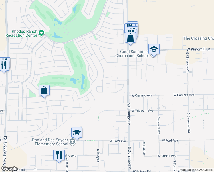 map of restaurants, bars, coffee shops, grocery stores, and more near 674 Fynn Valley Drive in Las Vegas
